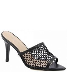 Klapki na szpilce Carinii czarne