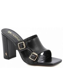 Klapki na słupku Carinii czarne