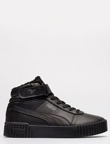 Trzewiki Puma czarne dziecięce Carina 2.0 Mid Wtr Jr