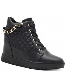 Botki na koturnie Jenny Fairy czarne 