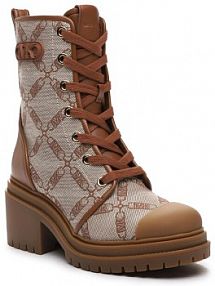 Botki na słupku MICHAEL Michael Kors brązowe 