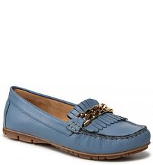 Mokasyny Sergio Bardi niebieskie damskie 