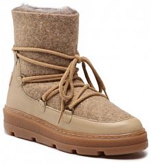 Botki Unisa beżowe damskie 