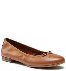 Baleriny Tamaris brązowe damskie 