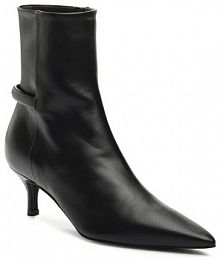 Botki na szpilce Furla czarne 