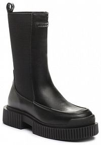 Botki Armani Exchange czarne damskie 