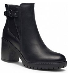 Botki na słupku Clara Barson czarne 