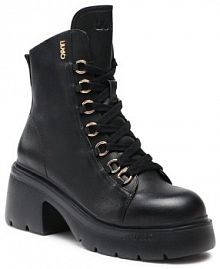 Botki na słupku Liu Jo czarne 