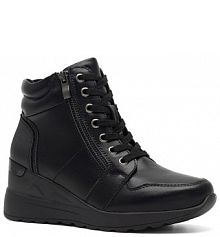 Botki na koturnie Clara Barson czarne 