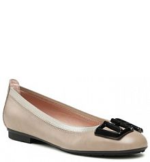 Baleriny Hispanitas beżowe damskie 