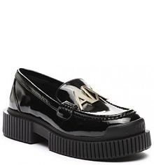 Mokasyny Armani Exchange czarne damskie 