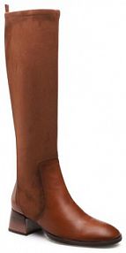 Kozaki na obcasie Hispanitas brązowe 