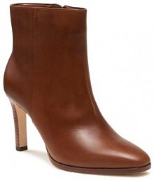 Botki na szpilce LAUREN RALPH LAUREN brązowe 