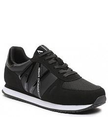 Sneakersy Armani Exchange czarne damskie 