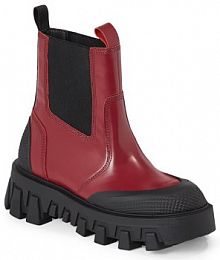 Sztyblety Tommy Jeans czerwone damskie 