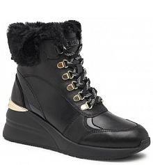 Botki na koturnie Liu Jo czarne 