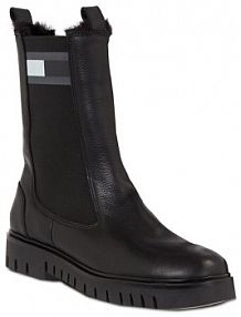 Sztyblety Tommy Jeans czarne damskie 