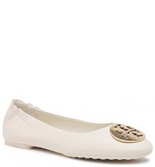 Czółenka Tory Burch écru 