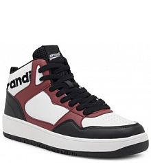 Sneakersy Sprandi bordowy męskie 