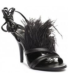 Sandały na szpilce Patrizia Pepe czarne 