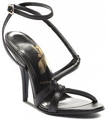 Sandały na szpilce Patrizia Pepe czarne 