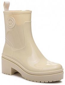 Botki na słupku MICHAEL Michael Kors écru 