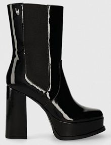 Botki na słupku Liu Jo  czarne SF3161EX00422222