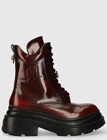 Workery Karl Lagerfeld  czerwone damskie KL45071.0NN