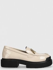 Mokasyny Armani Exchange  beżowe damskie XDA002.XV741.S952