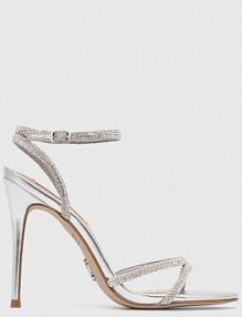 Sandały na szpilce Steve Madden  srebrne SM11002613.751