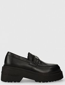 Mokasyny Tommy Jeans  czarne damskie EN0EN02320