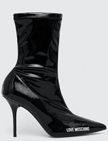 Botki na szpilce Love Moschino  czarne JA21229G0HIHZ000