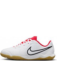 Halowe buty piłkarskie typu low top dla małych/dużych dzieci Nike Jr. Tiempo Legend 10 Academy białe dziecięce