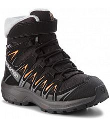 Śniegowce Salomon czarne dziecięce Xa Pro 3D Winter Ts Cswp J 406511 09 W0 Black/Magnet/Ta