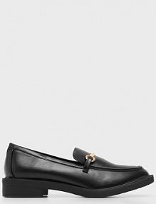 Czarne loafersy z klamerką House 9452W-99X