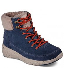 Trapery Skechers niebieskie damskie 