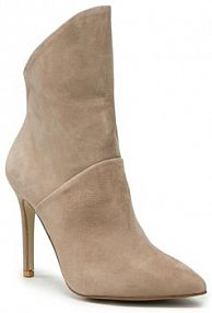 Botki na szpilce R.Polański beżowe 