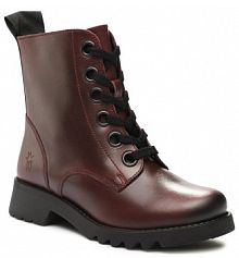 Botki na szpilce Fly London fioletowe 