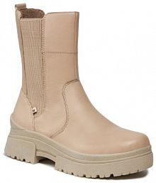 Sztyblety Rieker beżowe damskie 