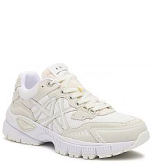 Sneakersy Armani Exchange écru męskie 