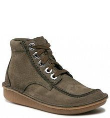 Botki Clarks khaki damskie 