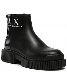 Botki Armani Exchange czarne damskie 