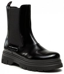 Kozaki Tommy Hilfiger czarne dziecięce 