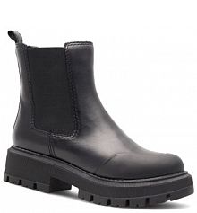 Botki na koturnie Lasocki czarne 