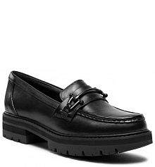 Półbuty na obcasie Clarks czarne damskie 