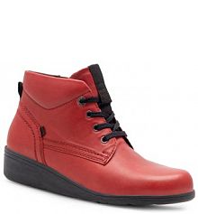 Botki na koturnie Go Soft czerwone 