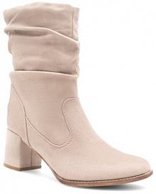 Botki na słupku Clara Barson szare 