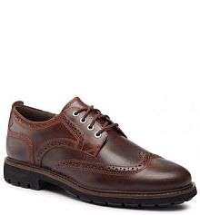 Półbuty sznurowane Clarks brązowe męskie 