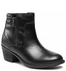 Botki na słupku Clarks czarne 