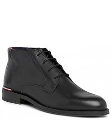 Trzewiki Tommy Hilfiger czarne męskie 